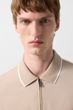 Рубашка-поло BOGNER TIMO-10 в бежевом цвете