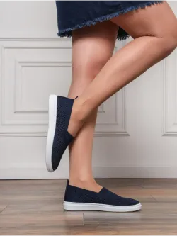 Мокасины летние текстильные