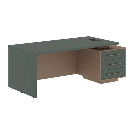 Стол руководителя с тумбой VCT 2090(R)  2000х900х750 VELION