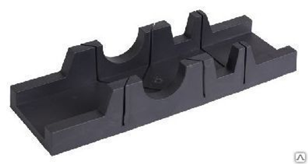 Стусло пластик черное 300*65  углы:45,90,135  фигурное  Korvus (Лакра)  3301022