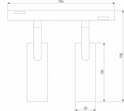 Трековый светильник Elektrostandard 85046/01 латунь