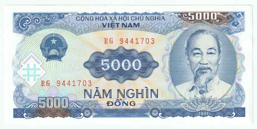 Vietnam, 5 000 Đồng, 1991 (UNC)