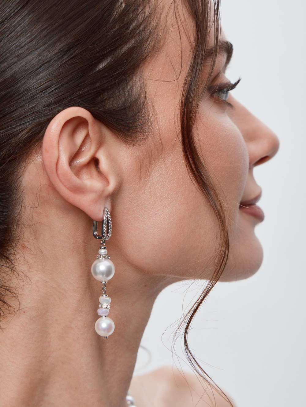 91004271 Серьги Selena Pearls