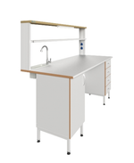 Стол пристенный химический с рабочей поверхностью из ламината