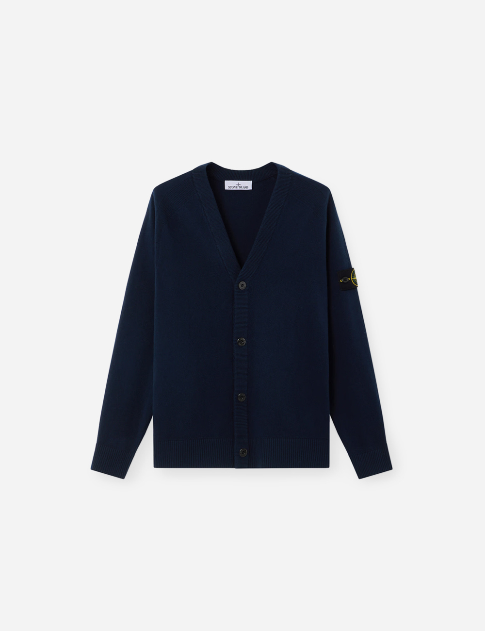 Stone Island Wool Cardigan Navy Blue