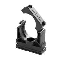 Держатель с крышкой DN 23 мм, полиамид, цвет чёрный