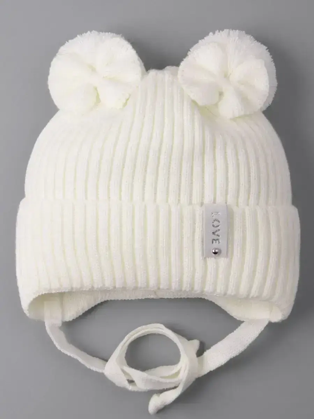 Шапка вязаная демисезонная для девочки