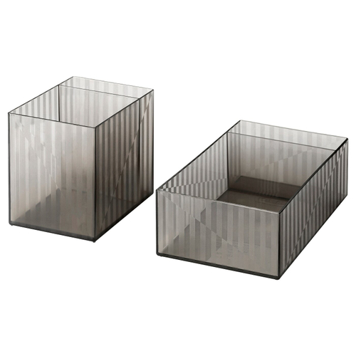 Органайзер IKEA LILLSTUGA (ЛИЛЛСТУГА), Пластик, Черный, 2 шт