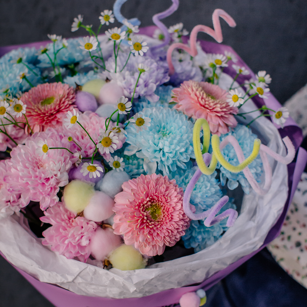 106. Дофаминовый букет в пастельных оттенках