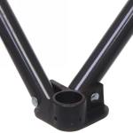 Кресло складное с подлокотниками до 120кг Турист 62*63*95см серо-оранжерое