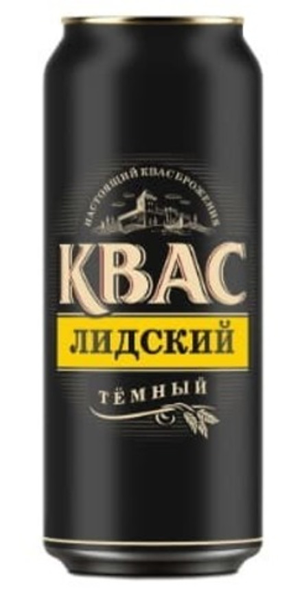 Квас Лидский "Темный" 0,45л. ж/б