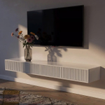 Подвесная тумба под телевизор ROYAL 5026 эко (Белый)