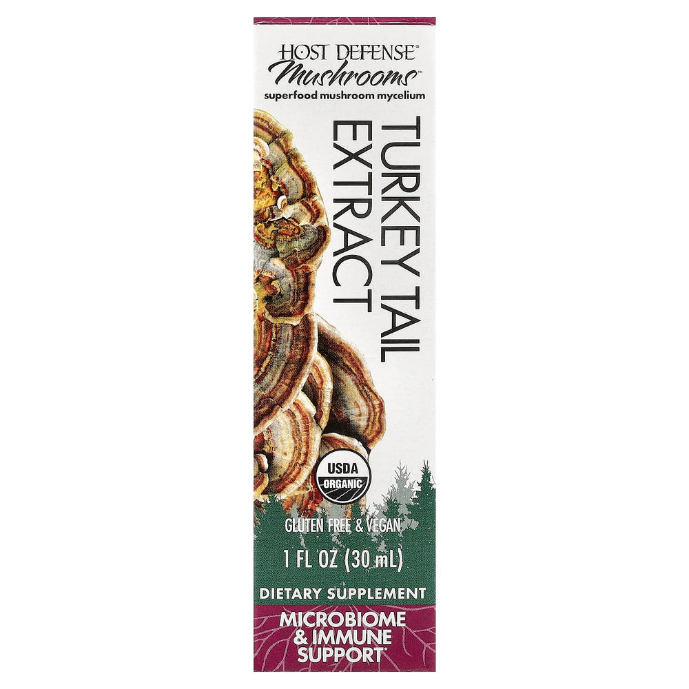 Host Defense, Mushrooms™, экстракт трутовика разноцветного, 30 мл (1 жидк. унция)