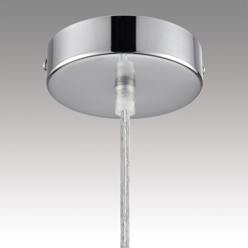 8067/1A MODERNI LN25 299 хром/амбер/прозрачный, металл/стекло Подвесной светильник G9 1*20W 220V GALLO