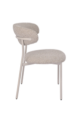 Стул обеденный Ayla бежево-зеленый кремовые ножки 2 шт.