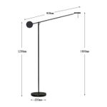 Торшер 8655F black