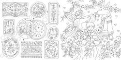 World Legend Fairy and the Magic of the Land of Travel Coloring book