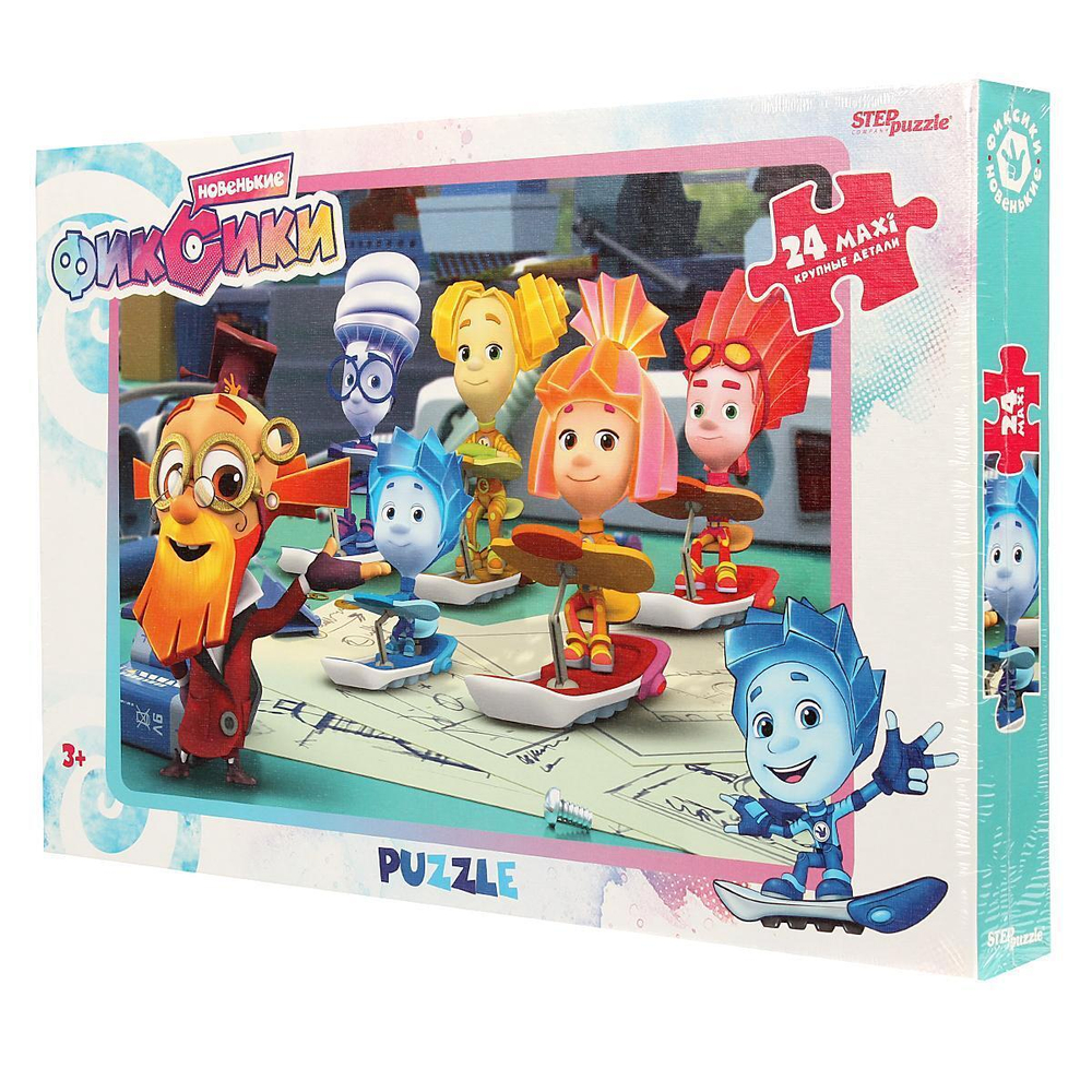 Пазл-maxi 24эл. "Фиксики" (Аэроплан) (Степ пазл)