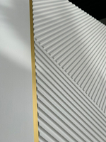 Дверь межкомнатная  Парма -2   белый матовый/золотой молдинг  SV