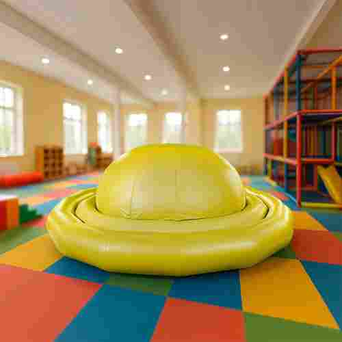 Надувное оборудование «Надувной живот» 3*3*1,2 м, жёлтый