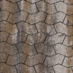 Тротуарная плитка S-ФОРМА - Листопад гладкий Песчаник