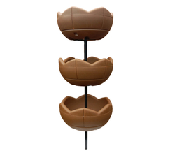 Садовый цветник Гейзер-3 с вазонами 500, терракотовый, высота 1450