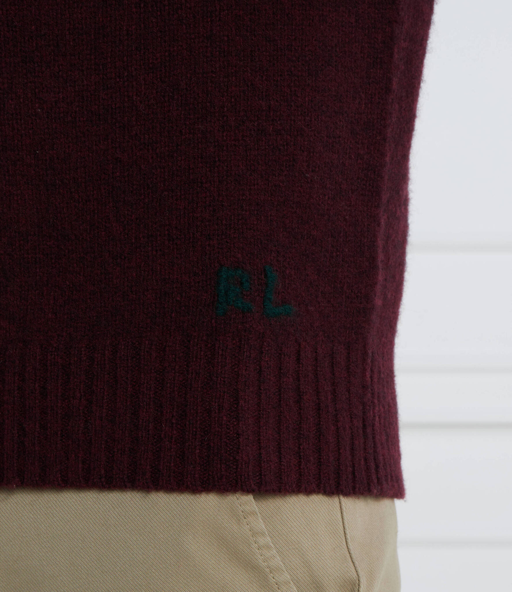 Хлопковый свитер POLO RALPH LAUREN - бордовый(710918804)