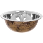 Миска из нержавеющей стали 0,5л 16см цвет Антик