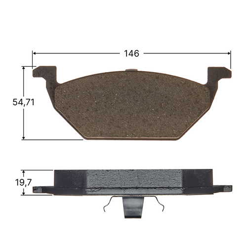 Колодки тормозные дисковые Avantech передние без датчика AV2804