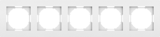 Рамка 5-я,  матовый белый,  серия A07