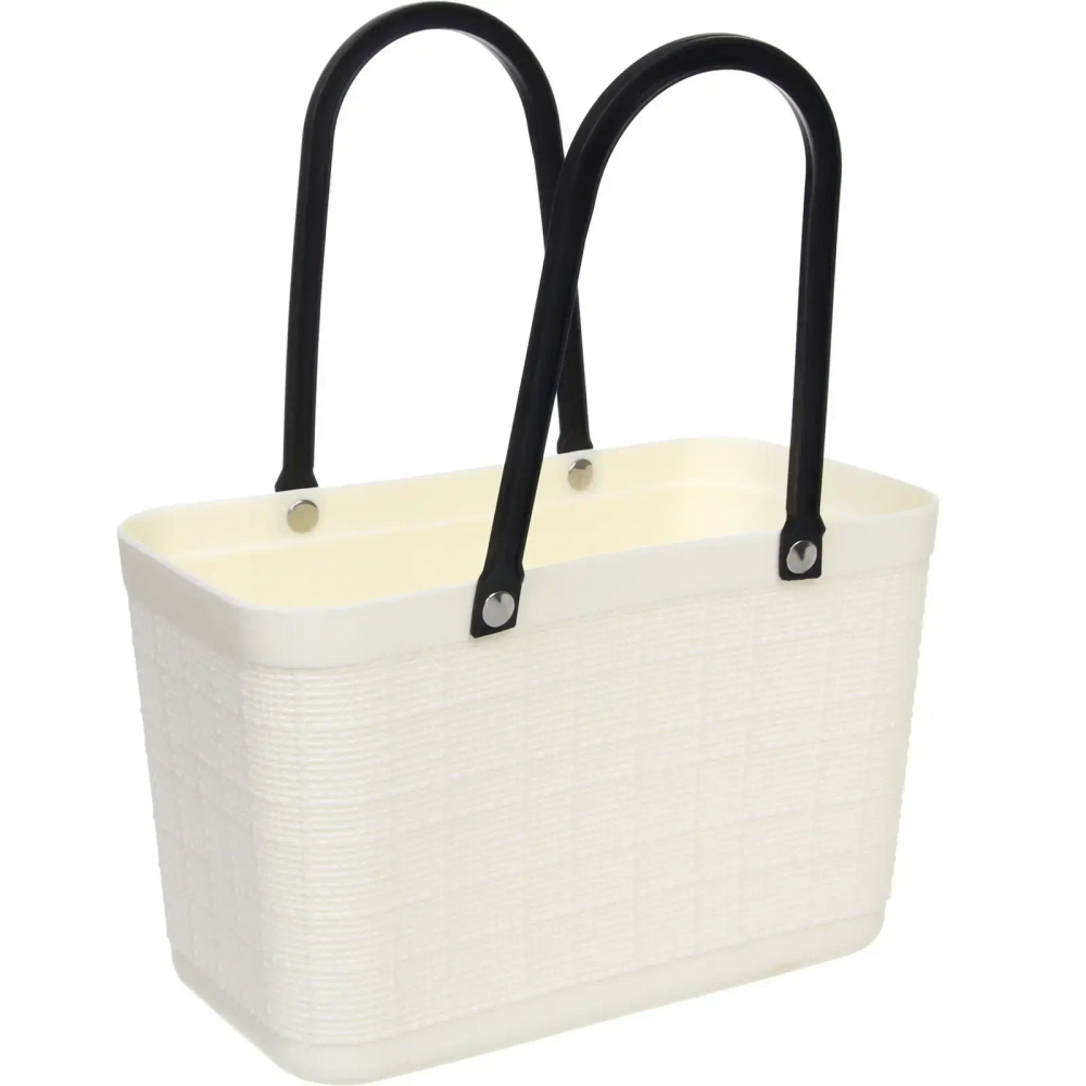 Корзина - сумка для хранения «СТЭНТ», цвет белый, 27.5*15*34см