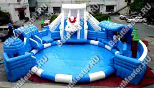 Наземный надувной аквапарк «Морское царство» 15,5*15*6 м