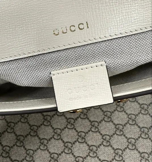 Мини-сумка Gucci Horsebit 1955 белый
