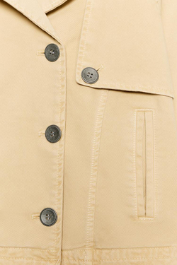 ZARA КОРОТКИЙ ТРЕНЧ С ЭФФЕКТОМ ПОТЕРТОСТИ, РЫЖЕВАТО-КОРИЧНЕВЫЙ