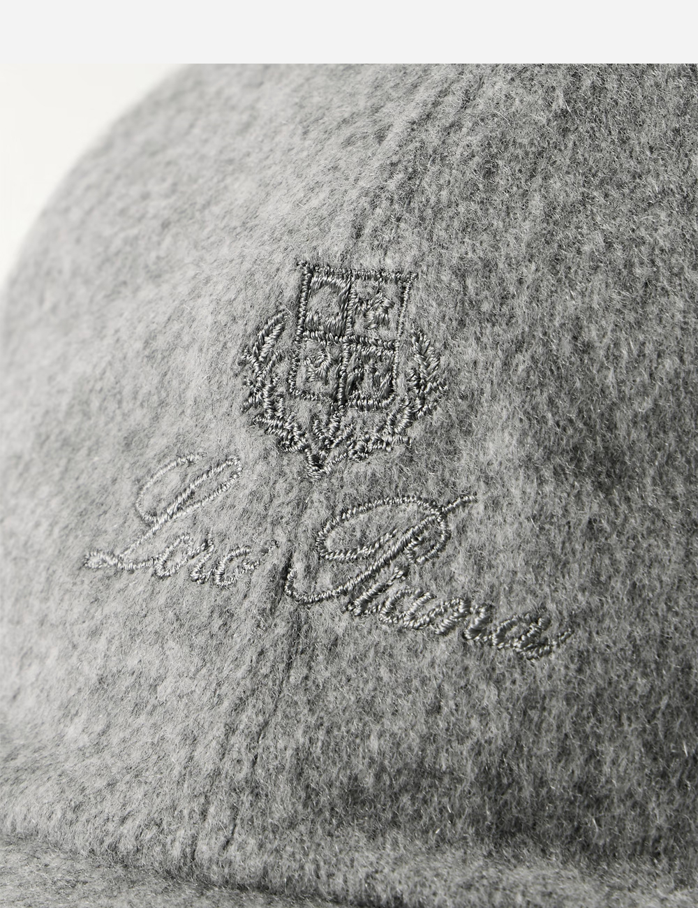 Бейсболка Loro Piana Baseball Cap Cashmere Storm "Flannel Melange"