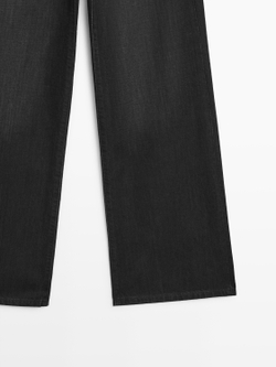 Massimo Dutti Джинсы прямого кроя, черный