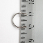 Подкова для пирсинга, диаметр 10 мм, с конусами 3 мм, толщина 1,2 мм из медицинской стали.