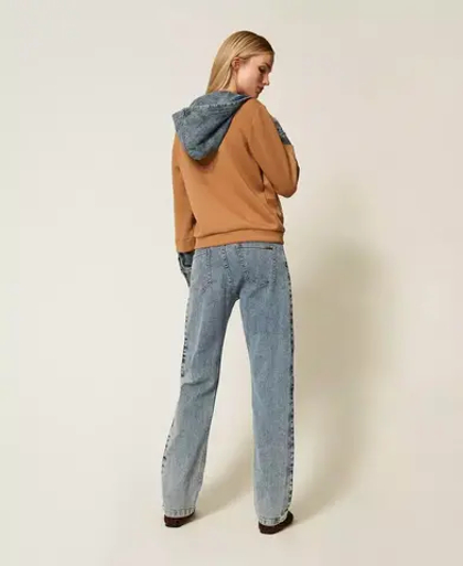 TWINSET Джтинсы с декоративными разрезами