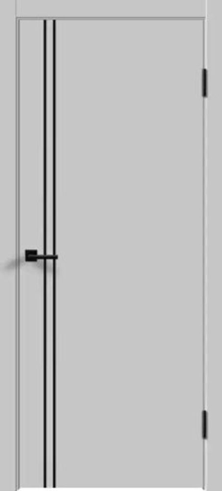 Дверь межкомнатная GALANT M-1    эмалит серый