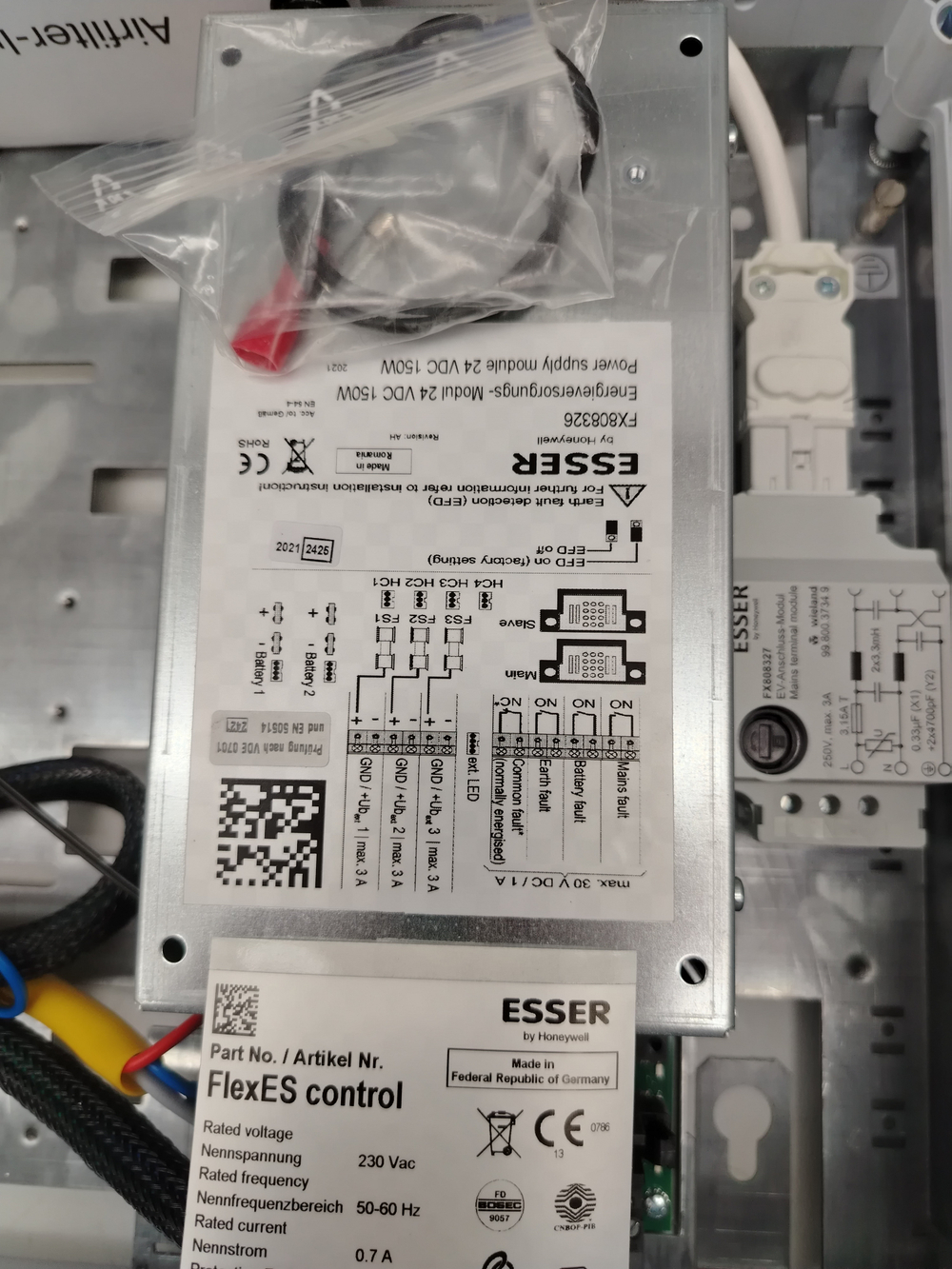 Удлинитель блока питания Honeywell Esser FX808364 для систем пожарной безопасности
