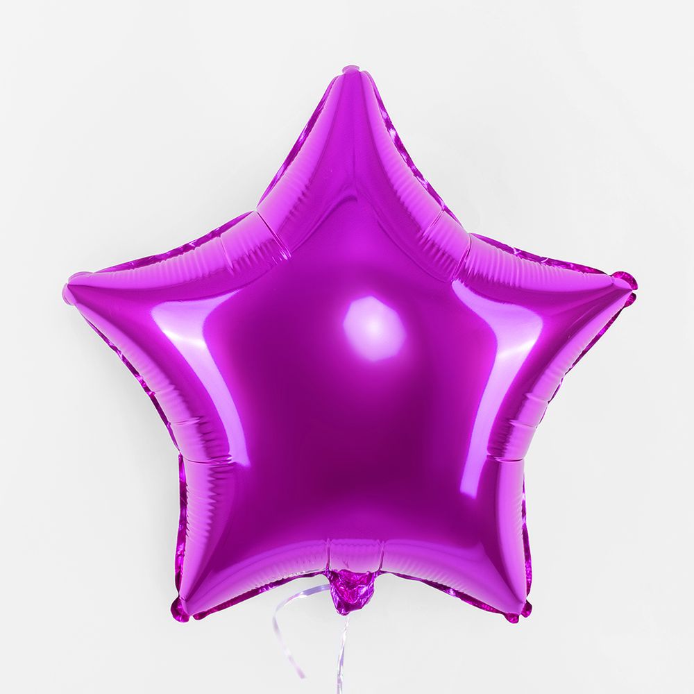 F Шар Звезда 19''/48 см, фуксия/Purple (БГ-15) 