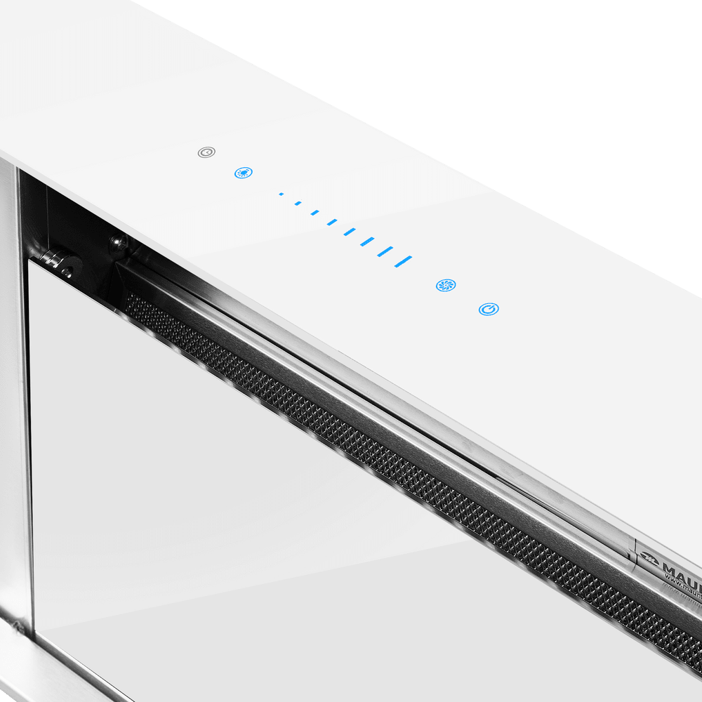 Кухонная вытяжка встраиваемая в столешницу Maunfeld Prestige 90 White
