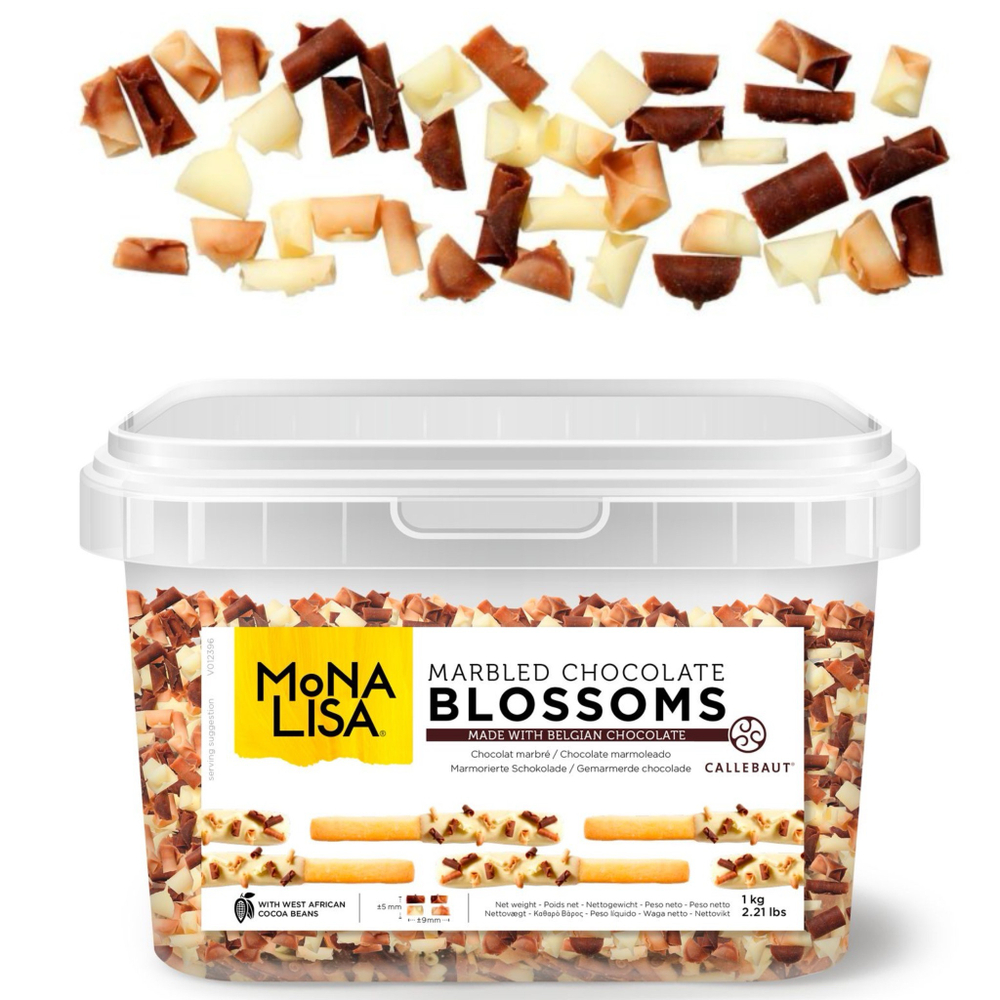Шоколадная стружка «CALLEBAUT» мраморная микс 50 гр