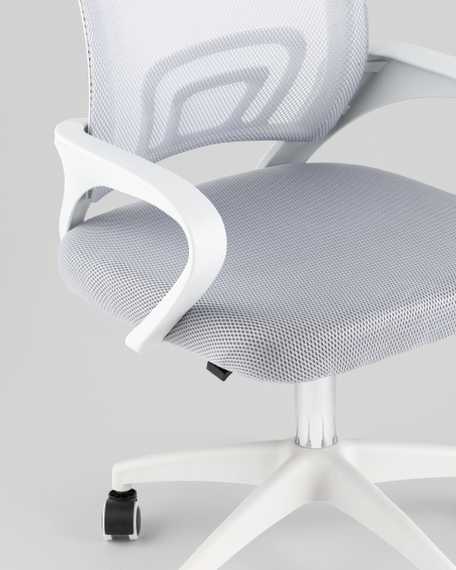 Кресло офисное TopChairs Simple SN серый пластик белый