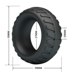 Черное эрекционное кольцо Dilson