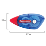 Корректирующая лента BRAUBERG 5 мм х 8 м корпус синий механизм перемотки блистер (12 штук в упаковке)