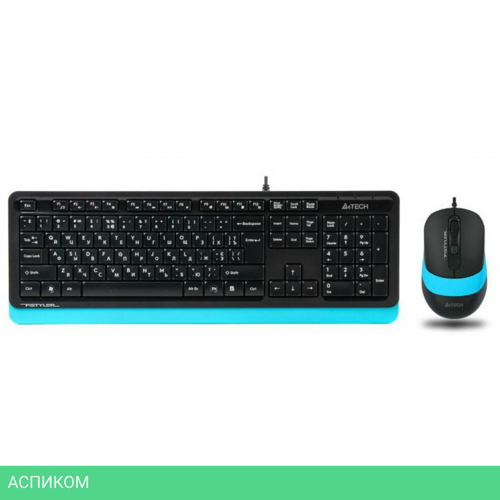 Набор периферии A4Tech Fstyler F1010 Blue черный/синий
