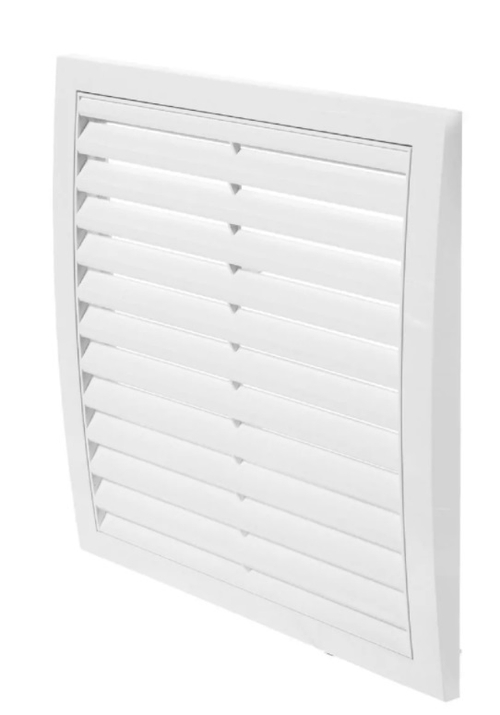 Решетка вент. регул 150*150 мм вытяж Эра металл белая