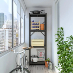 Стеллаж - IKEA BROR, 190х40х65 см, черный, БРУР ИКЕА