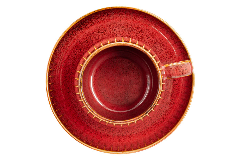 Чайная пара 180мл Home & Style Comet терракота